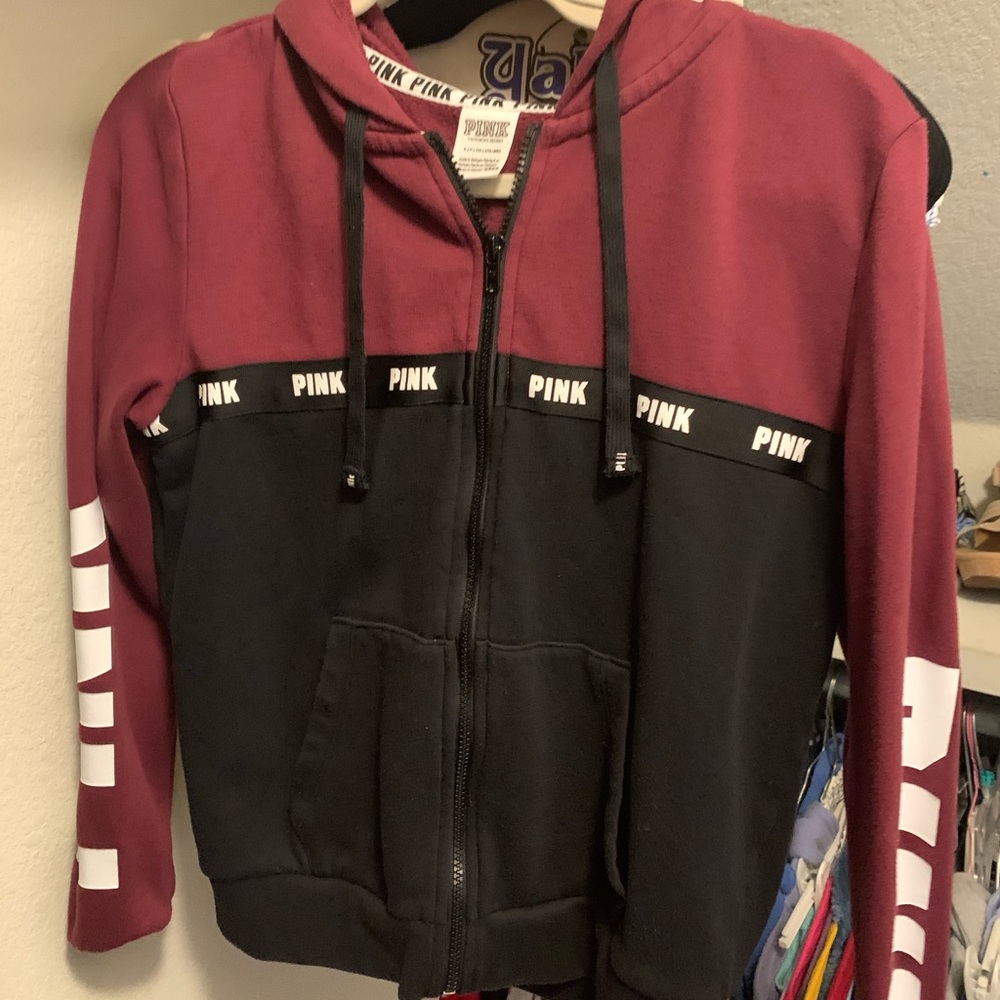 Pink Maroon Jacket/Pullover